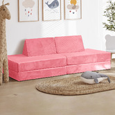 Living Fusion 4 Piece Kids&#039; Tillie Modular Play Sofa Set