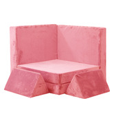 Living Fusion 4 Piece Kids&#039; Tillie Modular Play Sofa Set