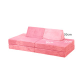 Living Fusion 4 Piece Kids&#039; Tillie Modular Play Sofa Set