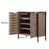 Living Fusion Laila 2 Door Shoe Storage Cabinet