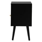 Living Fusion Black Erin Bedside Table