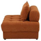 Living Fusion Bettina Corduroy Velvet Armless Lounge Chairs