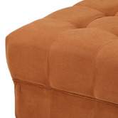 Living Fusion Bettina Corduroy Velvet Ottoman