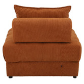 Living Fusion Bettina Corduroy Velvet Armless Lounge Chairs