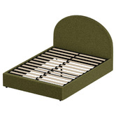 Living Fusion Green Seraphine Sherpa Gas Lift Bed