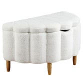Living Fusion Dante Sherpa Storage Ottoman