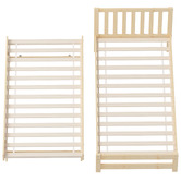 Living Fusion Yesenia Pine Wood Single Bed with Trundle