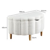 Living Fusion Dante Sherpa Storage Ottoman