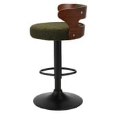 Living Fusion Sevinc Boucle Adjustable Bar Stools