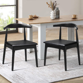 Living Fusion Cassidy Faux Leather Dining Chairs