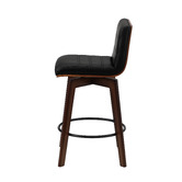 Living Fusion 63cm Osvald PU Leather Swivel Bar Stools