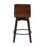 Living Fusion 63cm Osvald PU Leather Swivel Bar Stools