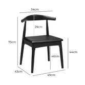 Living Fusion Cassidy Faux Leather Dining Chairs