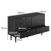 Living Fusion Ylona 6 Drawer Ribbed Chest