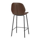 Living Fusion 62.5cm Miyo Faux Leather Bar Stools
