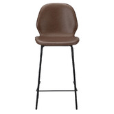 Living Fusion 62.5cm Miyo Faux Leather Bar Stools