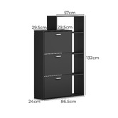 Living Fusion Boros 3 Door Shoe Cabinet