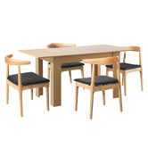 Living Fusion 4 Seater Jim Extendable Dining Table &amp; Chair Set