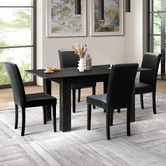 Living Fusion 4 Seater Zoe Extendable Dining Table &amp; Chair Set