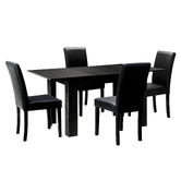 Living Fusion 4 Seater Zoe Extendable Dining Table &amp; Chair Set