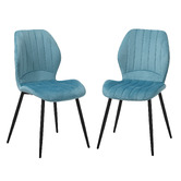 Living Fusion Whitlock Velvet Dining Chairs
