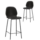 Living Fusion 62.5cm Miyo Faux Leather Bar Stools
