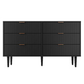 Living Fusion Ylona 6 Drawer Ribbed Chest