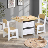 Living Fusion Kids' Kreyshan 2 Seater Table &amp; Chair Set