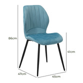 Living Fusion Whitlock Velvet Dining Chairs