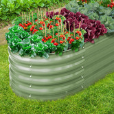 Living Fusion Gordo Galvanised Steel Raised Garden Bed