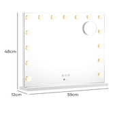 Living Fusion Gerver Steel LED Mirror