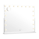 Living Fusion 83cm Amar Steel LED Mirror with Bluetooth