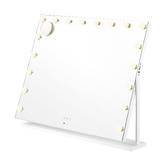 Living Fusion 83cm Amar Steel LED Mirror with Bluetooth