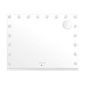 Living Fusion Fava Steel LED Mirror with Bluetooth