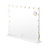 Living Fusion Fava Steel LED Mirror with Bluetooth