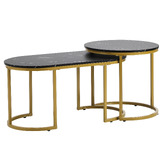 Living Fusion 2 Piece Sybil Nesting Coffee Table Set
