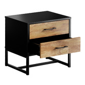 Living Fusion Xyla 2 Drawer Bedside Table