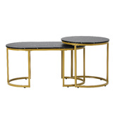 Living Fusion 2 Piece Sybil Nesting Coffee Table Set