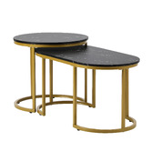 Living Fusion 2 Piece Sybil Nesting Coffee Table Set