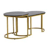 Living Fusion 2 Piece Sybil Nesting Coffee Table Set