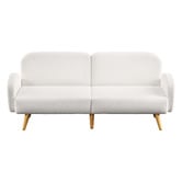 Living Fusion Kael 3 Seater Single Sherpa Sofa Bed