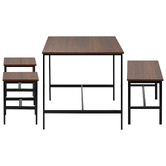 Living Fusion 4 Seater Alice Dining Table, Stool &amp; Bench Set