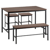 Living Fusion 4 Seater Alice Dining Table, Stool &amp; Bench Set