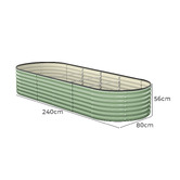 Living Fusion Gaya Galvanised Steel Raised Garden Bed