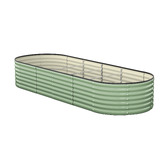 Living Fusion Gaya Galvanised Steel Raised Garden Bed