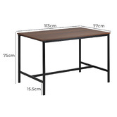 Living Fusion 4 Seater Alice Dining Table, Stool &amp; Bench Set