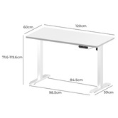 Living Fusion Sienna Single Motor Electric Sit &amp; Stand Desk