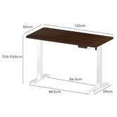 Living Fusion Sienna Single Motor Electric Sit &amp; Stand Desk