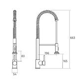 Living Fusion Izel 590mm Single Kitchen Sink &amp; Mixer