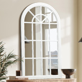Living Fusion Gwen Paulownia Wood Wall Mirror